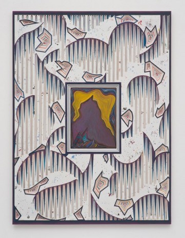 Zach Harris, Sky Wig on Painting Table, 2011-2013, David Kordansky Gallery