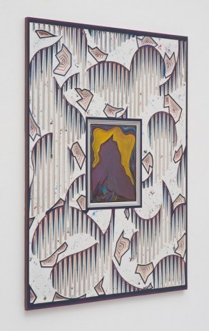 Zach Harris, Sky Wig on Painting Table (alternate view), 2011-2013, David Kordansky Gallery