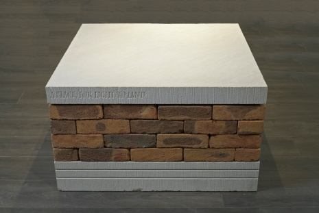 Ian Hamilton Finlay, Flat Top / Tombstone / Altar A Place / For Light / To Land, 1987 , Victoria Miro