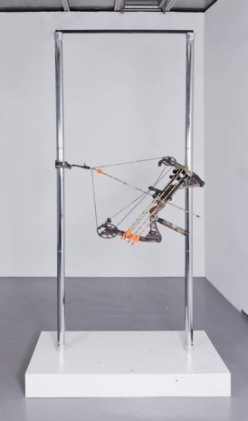 Timur Si Qin, Bow on stripper poles, 2012, Valentin
