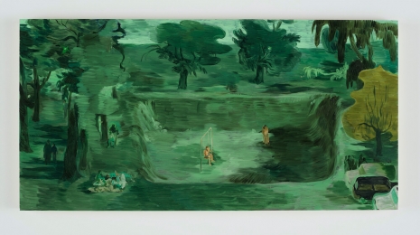 Salman Toor, A Meeting Place, 2024 , Luhring Augustine Chelsea