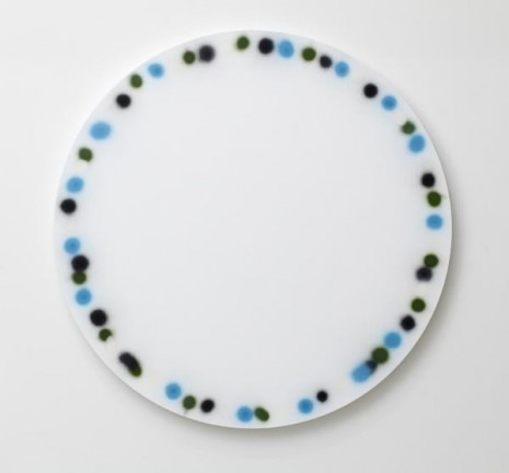 Jonathan Monk, One Minute Painting (Black, blue, green, white), 2011, Galleri Nicolai Wallner