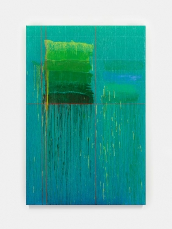 Pat Steir, I Love You Green, 2024-2025 , Hauser & Wirth