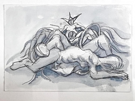 Su Hui-Yu, The Space Warriors and the Digigrave, drawing/storyboard No.3, 2023 , Ellen de Bruijne PROJECTS