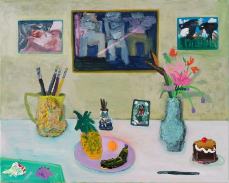 Georgina Gratrix, Georgina Gratrix Marlene, Margaret and Gladys (a tabletop arrangement), 2025 , Monica De Cardenas