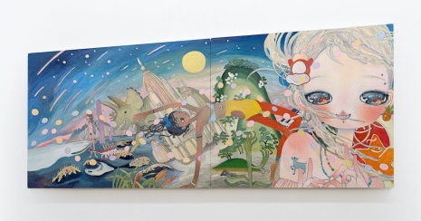 Aya Takano, 現在から過去、中心への流れ | from present to past, the flow to the center, 2025, Perrotin