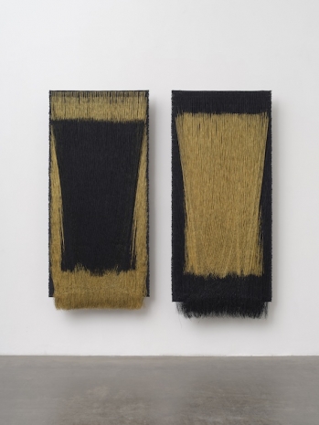 Olga de Amaral , Lienzos C y D, 2015 , Lisson Gallery