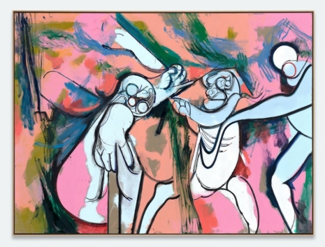 Daniel Richter , Debattenfreunde, 2025 , Regen Projects