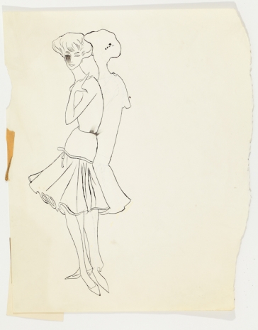 Andy Warhol, Female Fashion Figure, c. 1957 , Anton Kern Gallery