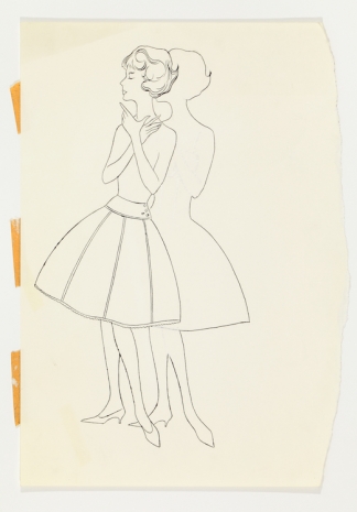 Andy Warhol, Female Fashion Figure, c. 1957 , Anton Kern Gallery