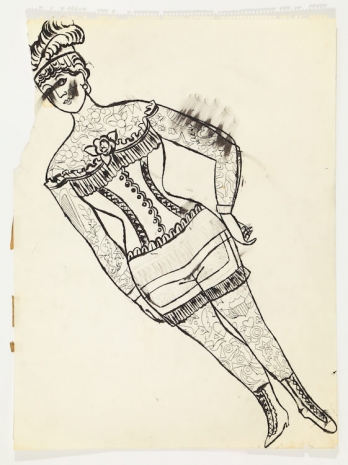 Andy Warhol, Tattooed Female In Girdle, c. 1955 , Anton Kern Gallery