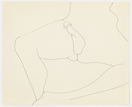 Andy Warhol, Reclining Male Nude Lower Torso, c. 1957 , Anton Kern Gallery