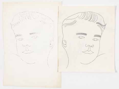 Andy Warhol, Male Bust, c. 1957 , Anton Kern Gallery