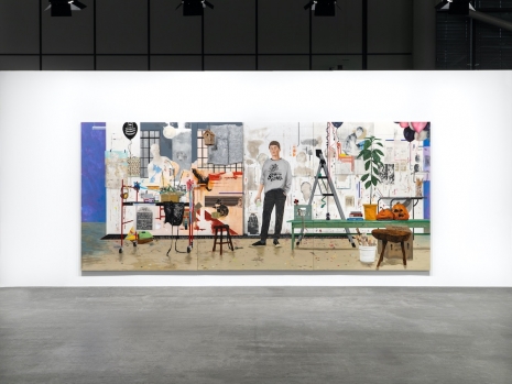 Hernan Bas, Conceptual artist #37 (he exclusively paints portraits of Conceptual Artists who have never existed), 2023, Perrotin