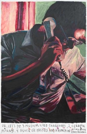 Rinus Van de Velde, Ok, let's do 3 medium sized charcoals, ..., 2025 , Tim Van Laere Gallery