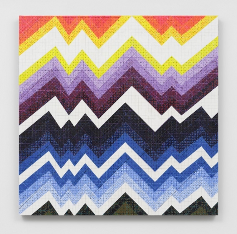 Ding Yi, Appearance of Crosses 2025-7, 2025 , Lisson Gallery