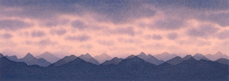 Michel Grillet , Montagnes - Ciel (8), 2023 , Monica De Cardenas