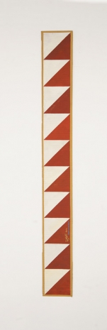 Chant Avedissian, B12 - Ancient Egyptian pattern, red triangles on white, 2016, Sabrina Amrani