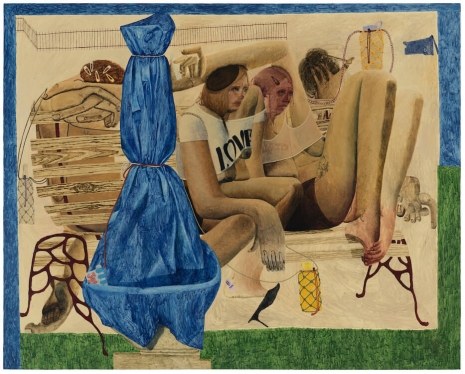 Celeste Rapone, Sideline (after Ben Shahn), 2025 , Marianne Boesky Gallery