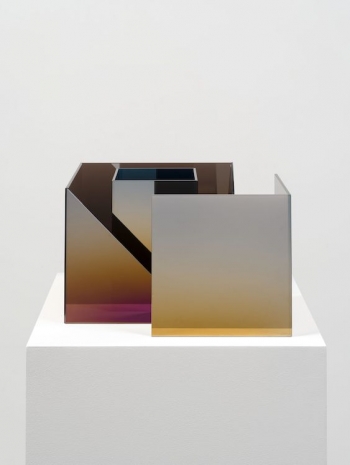 Larry Bell, Deconstructed Cube SS with Square Duolith, 2020-2021, Mennour