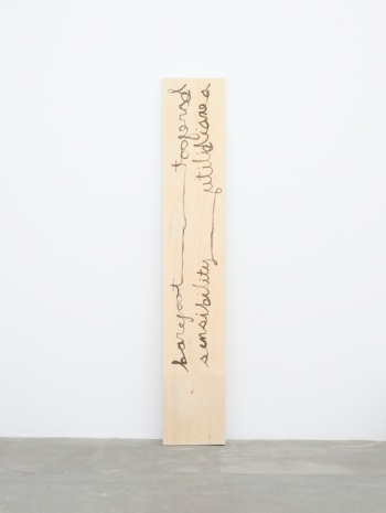 Hendl Helen Mirra, barefoot sensibility, 2025 , Galerie Nordenhake