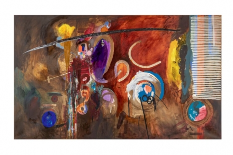 Bharti Kher, Weather Painting: The sun splitting stones, 2023 - 2024 , Perrotin