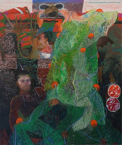 Henry Curchod , Superstition net, 2025 , Monica De Cardenas