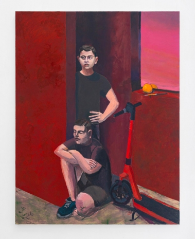 Mikael Lo Presti, Boys by Red Facade, 2025, galerie frank elbaz