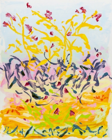 Gaël Davrinche, The ballet of gold and blue thistles, 2025, Au Cube