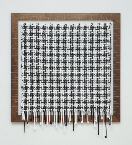 Analia Saban, Core Memory, Houndstooth (Black and White) #1, 2025 , Tanya Bonakdar Gallery
