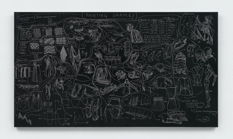 Analia Saban, Flowchart (Painting Drapery), 2025 , Tanya Bonakdar Gallery