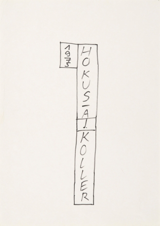 Július Koller, Untitled (Hokusa), 1975 , The Mayor Gallery
