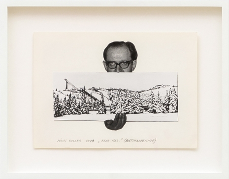 Július Koller, Untitled (Artist with landscape), 1970 , The Mayor Gallery