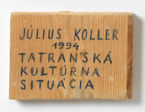 Július Koller, Untitled (Wood), 1994 , The Mayor Gallery