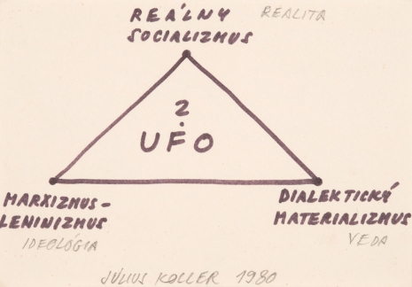 Július Koller, Untitled (UFO Realita), 1980 , The Mayor Gallery