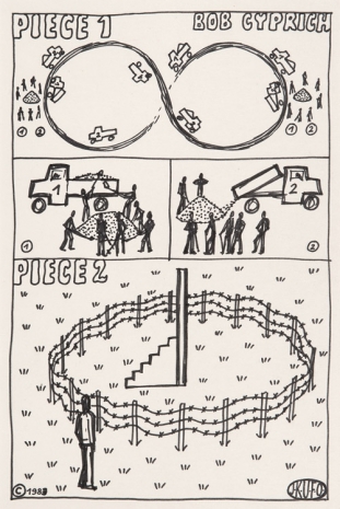 Július Koller, Untitled (Bob Cyprich), 1983 , The Mayor Gallery