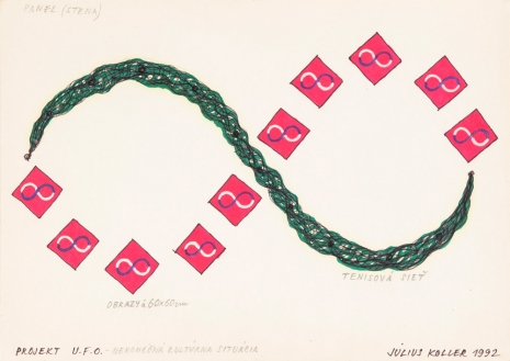 Július Koller, Untitled (Infinity), 1992 , The Mayor Gallery