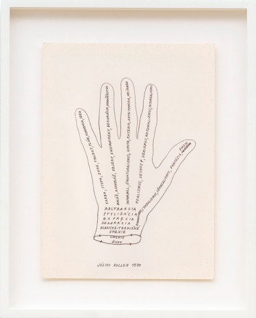 Július Koller, Untitled (Hand), 1970 , The Mayor Gallery