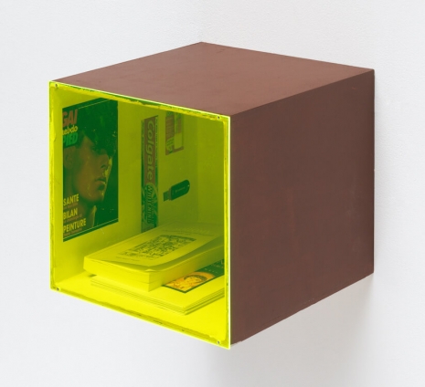 Henrik Olesen, Food chain incl. prehistoric animals: Gai pied, Colgate, UHU stick, USB key, 2025 , Galerie Buchholz