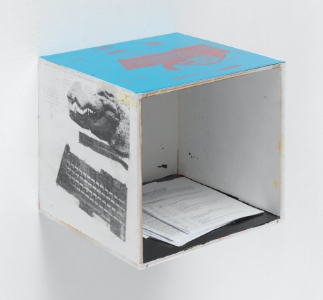 Henrik Olesen, Food chain incl. prehistoric animals: crocodile, zipper, keyboard, stomach, 2025 , Galerie Buchholz