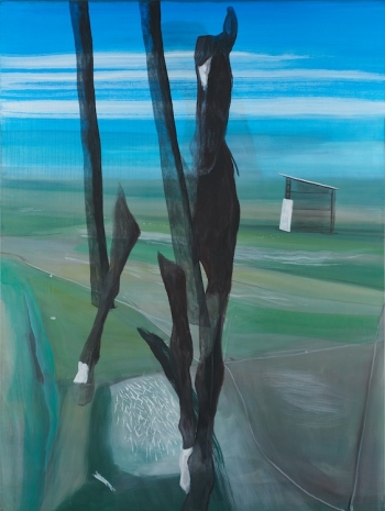 Marc Desgrandchamps , À l'Heure dite, 2023 , Galerie Lelong