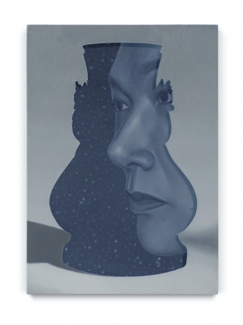 Olivia Jia , Collage study (self portrait with stars or snow flurries), 2025 , Kendall Koppe