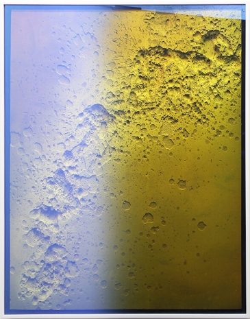 Wolfgang Flad, dark side of the moon HR4HS (ocher / blue), 2023 , Galerie Elisabeth & Reinhard Hauff