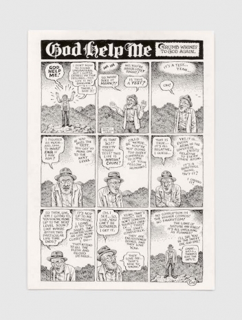 R. Crumb, God Help Me, 2025, David Zwirner