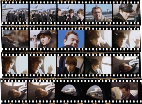 Paul McCartney, At London Airport (with Brian Epstein, Mal Evans, and Neil Aspinall) for Pan Am flight 101 to New York City, 7 February 1964, , Gagosian