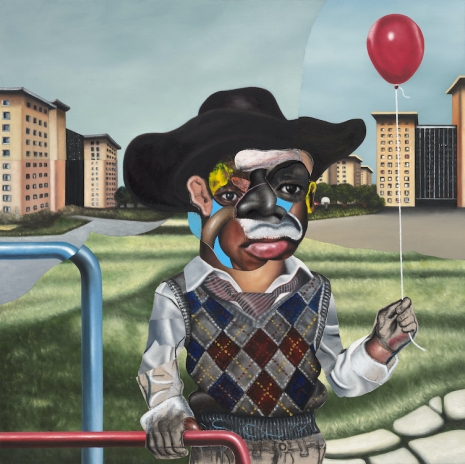 Nathaniel Mary Quinn, Study for The Traveler, 2024 , Gagosian