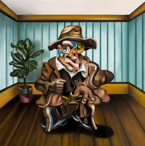 Nathaniel Mary Quinn, Paint-Drawing Study for Brownfield’s Daydream, 2025 , Gagosian