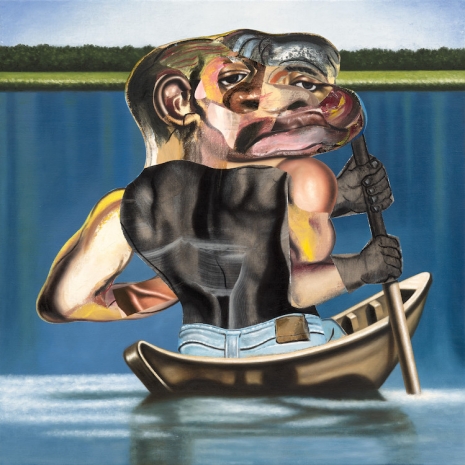 Nathaniel Mary Quinn, Paint-Drawing Study for Down The River, 2025 , Gagosian