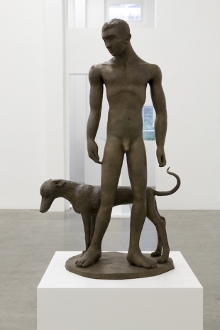 Louis Fratino, Man and dog, 2025, Galerie Neu