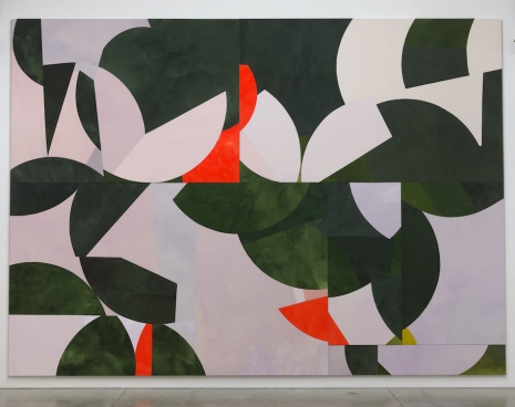 Sarah Crowner , Sliced Tropics, 2018 , Luhring Augustine Chelsea